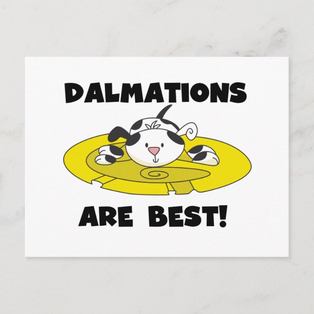 Cartão Postal Dalmations são as melhores t-shirts e presentes (Frente)