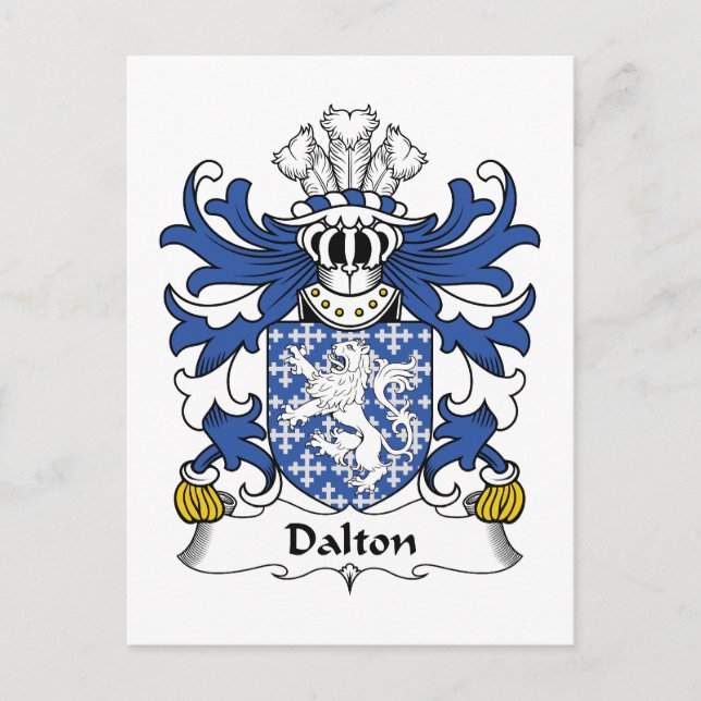 Cartão Postal Dalton Family Crest (Frente)