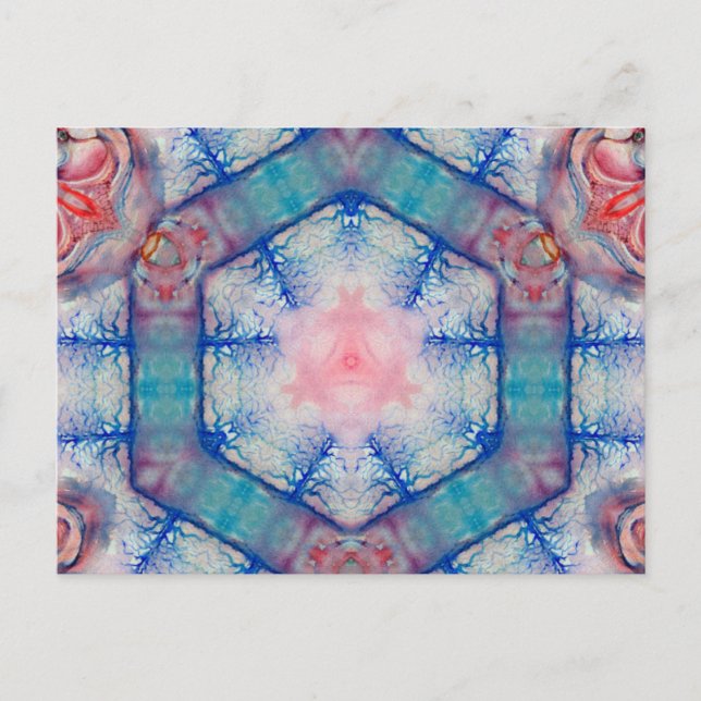 Cartão Postal Dama AVALON do lago, Reflexões Mágicas de Água (Frente)