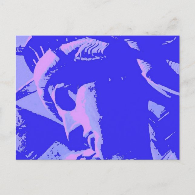 Cartão Postal Dama Azul da Liberdade (Frente)