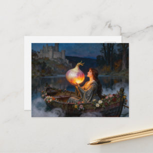 Cartão Postal Dama Engraçada de Shallot Paródia
