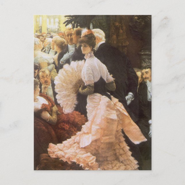 Cartão Postal Dama Política de James Tissot, Vice-Vitoriano (Frente)