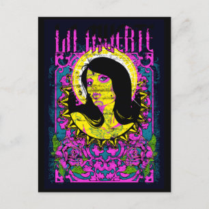 Cartão Postal Dama roxa