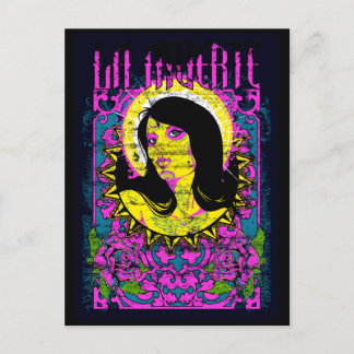 Cartão Postal Dama roxa