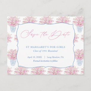 Cartão Postal Dama Salve A Data Para Reunião de Aniversário de D