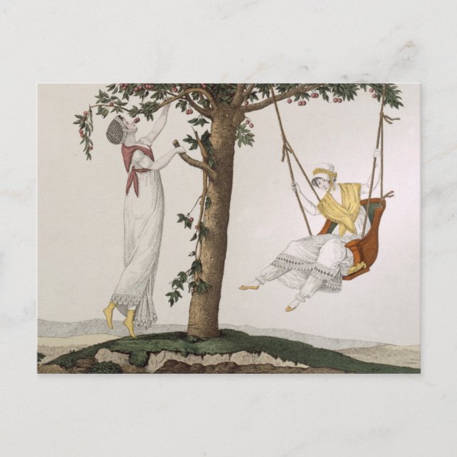 Cartão Postal Damas Parisienses em Montmorency, prancha 41 de 'L (Frente)