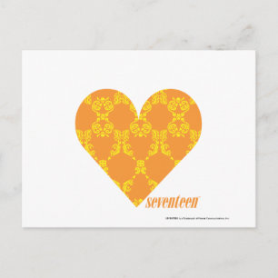 Cartão Postal Damask Orange-Yellow 2