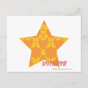 Cartão Postal Damask Orange-Yellow 3