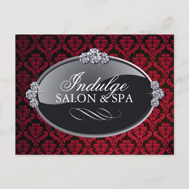 Cartão postal Damask Salon e Spa (Frente)