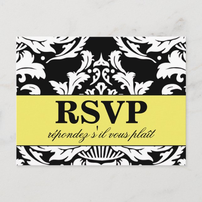 Cartão Postal Damask Tradicional (Frente)