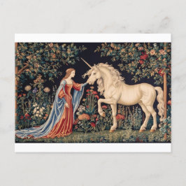 Cartão Postal Dame à la licorne