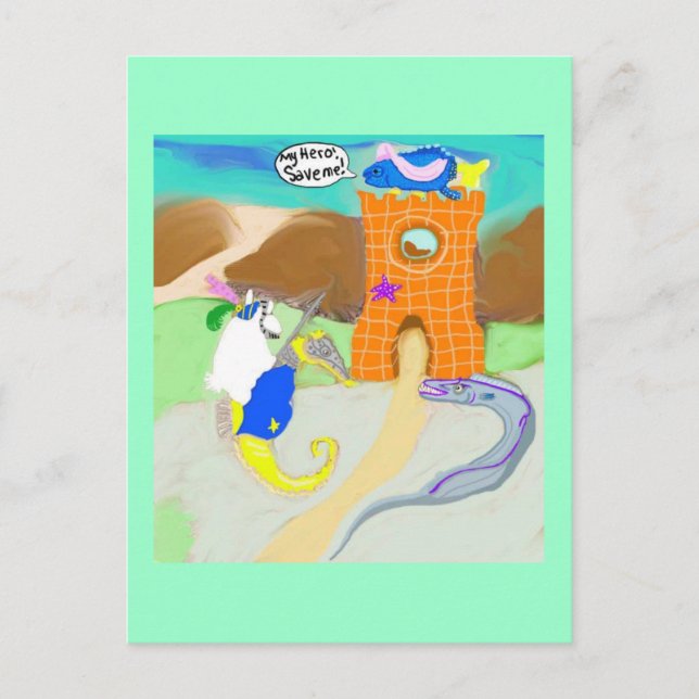 Cartão Postal Damsel Em Perigo (Frente)