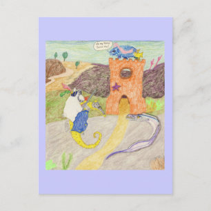 Cartão Postal Damsel Em Perigo