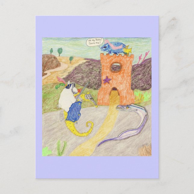 Cartão Postal Damsel Em Perigo (Frente)