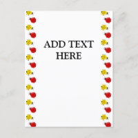 Damybugs De Cartoon Bonito, Vermelho E Amarelo