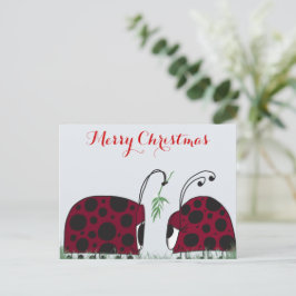 Cartão Postal Damybugs E Mistletoe Bonitos
