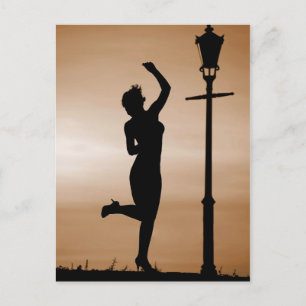 Cartão Postal Dança ao pôr do sol
