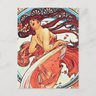 Cartão Postal Dança - Arte Antiga Arte Nova de Mucha