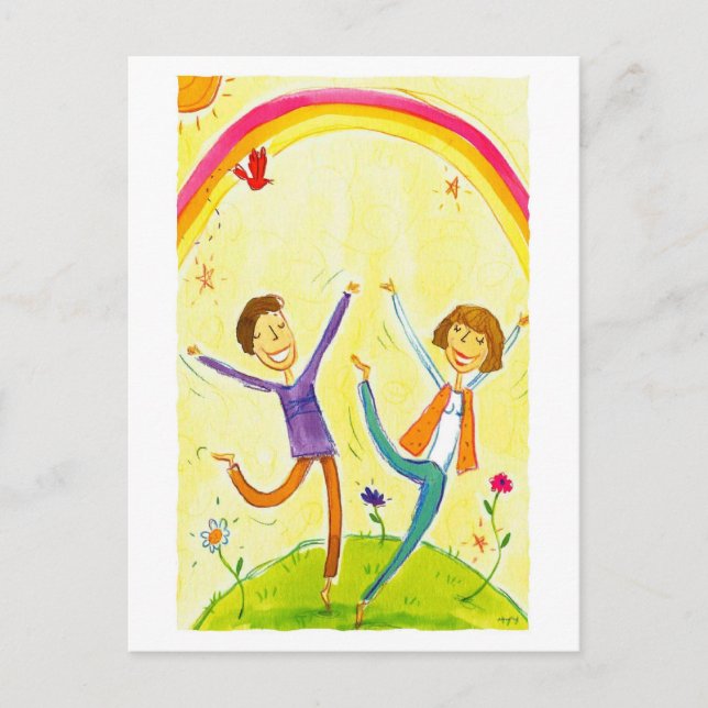 Cartão Postal dança casal (Frente)