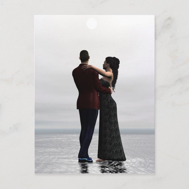 Cartão Postal Dança Comigo - Cartão-postal do Casal Dançante (Frente)