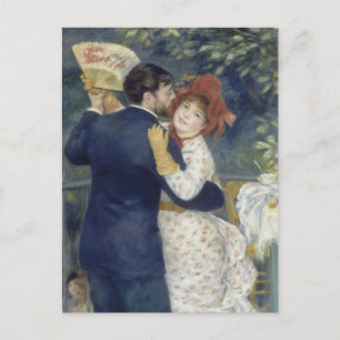 Cartão Postal Dança country por Pierre Renoir, Vintage Fine Art