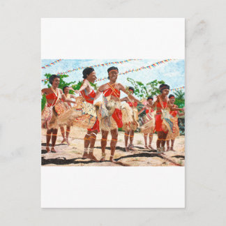 Cartão Postal Dança Cultural em Papua-Nova Guiné