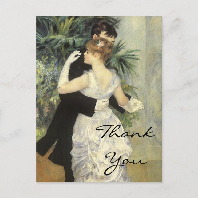 Cartão Postal Dança da cidade de Renoir (Frente)