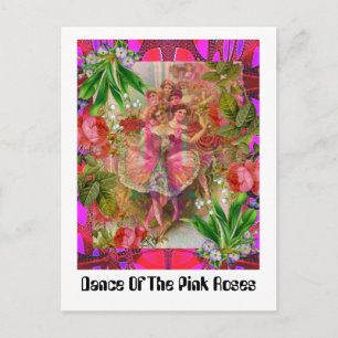 Cartão Postal Dança Das Rosas Rosa