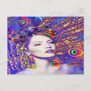 Cartão Postal Dança de cor