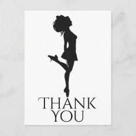 Cartão Postal Dança de Duro de dança irlandesa Obrigado