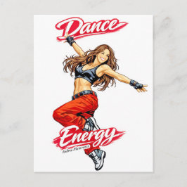 Cartão Postal Dança de Energia e Liberdade