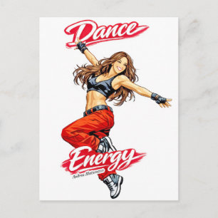 Cartão Postal Dança de Energia e Liberdade