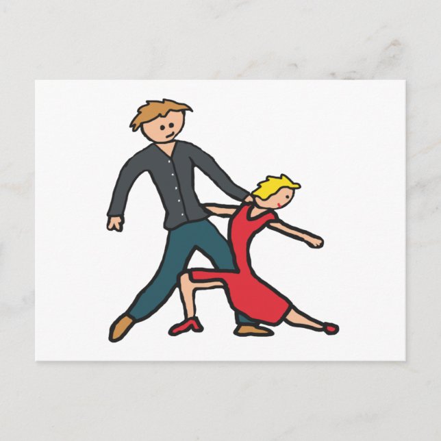Cartão Postal Dança de Salsa (Frente)