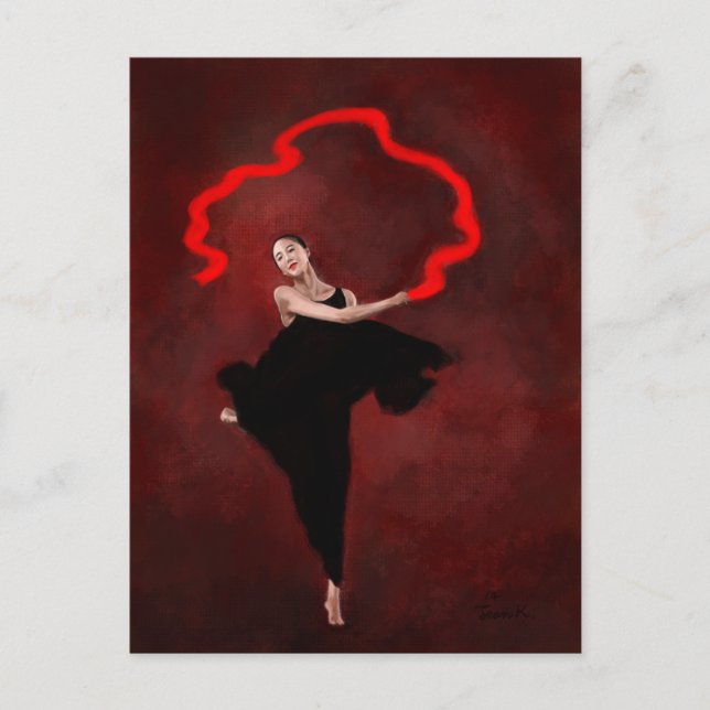 Cartão Postal Dança de vento (Frente)