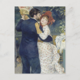 Cartão Postal Dança do País - Pintura Impressionista Renoir