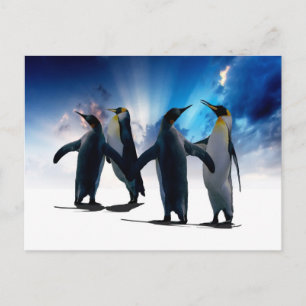 Cartão Postal Dança dos pinguins
