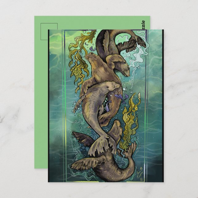 Cartão Postal Dança dos Selkies (Frente/Verso)