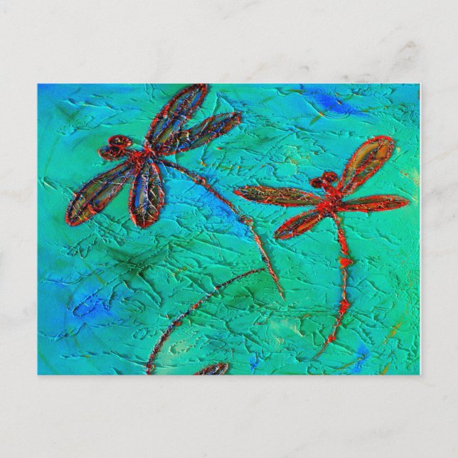 Cartão Postal Dança Dragonfly (Frente)