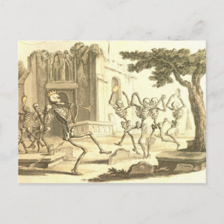 Cartão Postal Dança Momento macabramente Mori