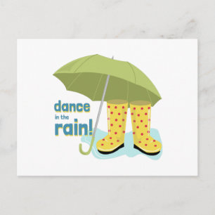 Cartão Postal Dança Na Chuva!