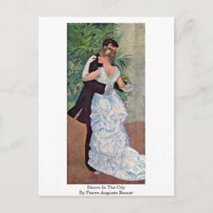 Cartão Postal Dança Na Cidade Por Pierre-Auguste Renoir
