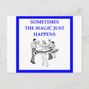 Cartão Postal dança quadrada