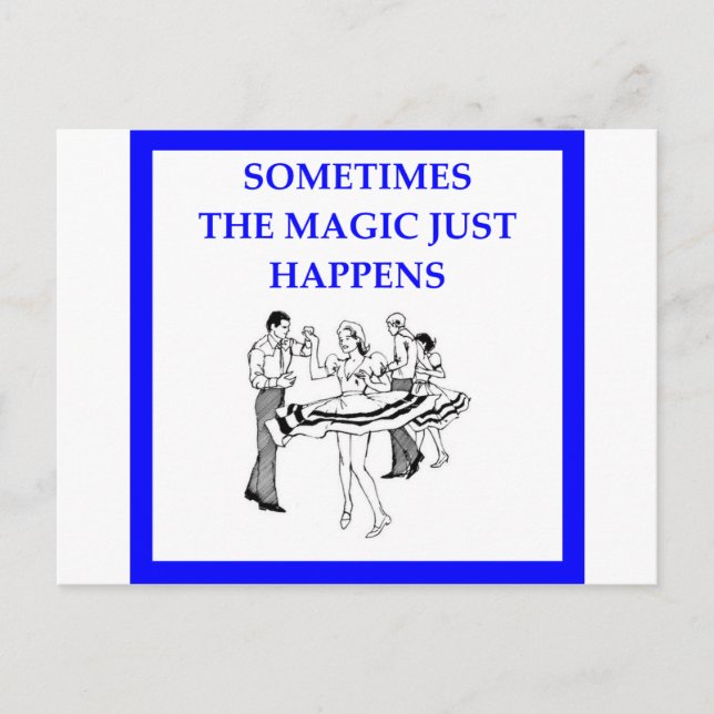 Cartão Postal dança quadrada (Frente)