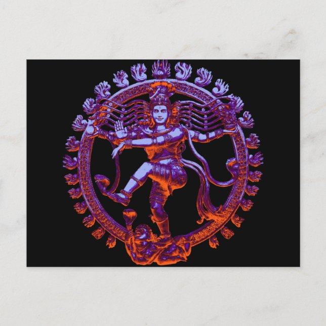 Cartão Postal Dança Shiva Nataraja (Frente)