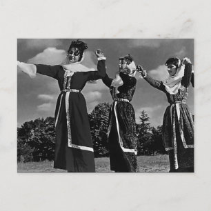 Cartão Postal Dança turca Vintage Turquia Istambul
