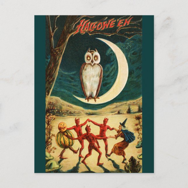 Cartão Postal Dançando debaixo da Lua (Frente)