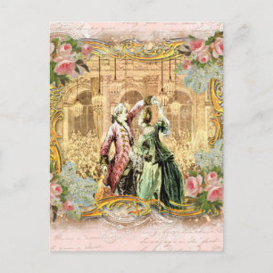 Cartão Postal Dançando em Versalhes