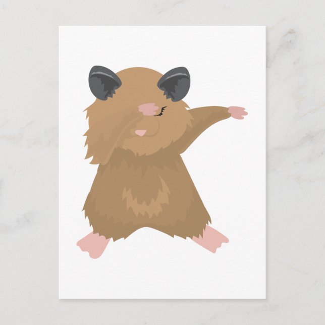 Cartão Postal Dançando Hamster Dance Engraçado Dab Dance Ideia D (Frente)