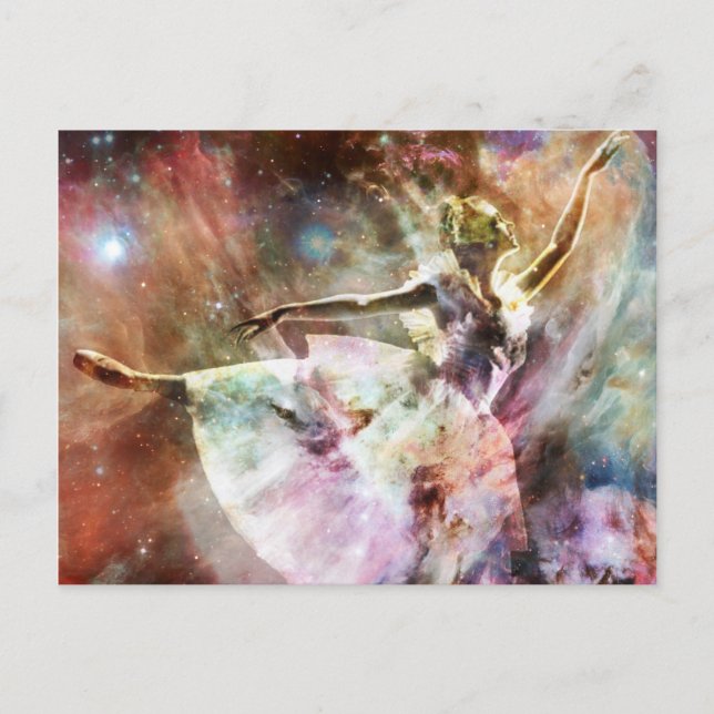 Cartão Postal "Dançando na Poeira das Estrelas" (Frente)