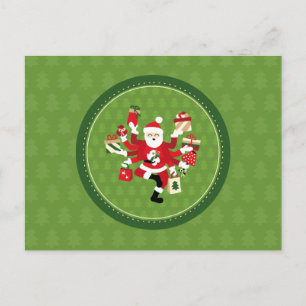 Cartão Postal Dançando Shiva Claus